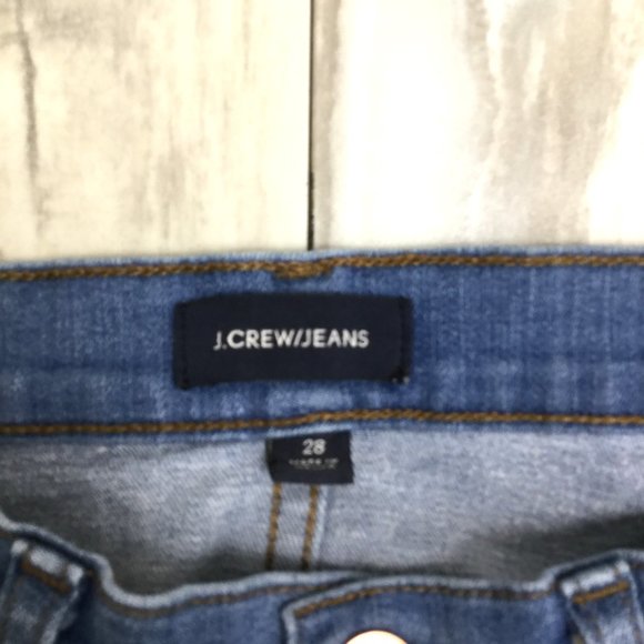 J. Crew High Rise Exposed Button Distressed Toothpick Jean 28 - Picture 9 of 13
